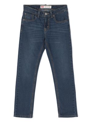 Levi's Kids straight-leg logo-patch jeans - Blue