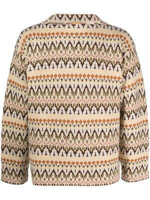 Levi's knit-pattern boat-neck jumper - Neutrals