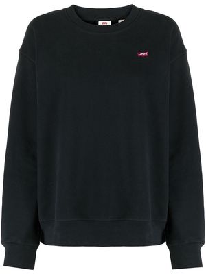 Levi's logo embroidered sweatshirt - Black