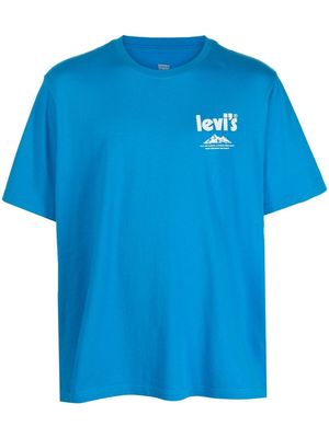 LEVI'S logo-print cotton T-shirt - Blue