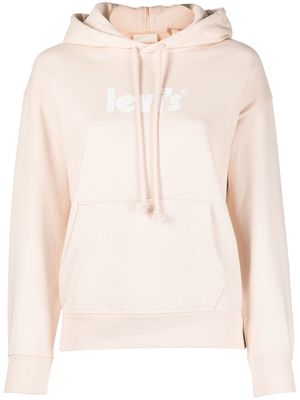 LEVI'S logo-print hoodie - Pink