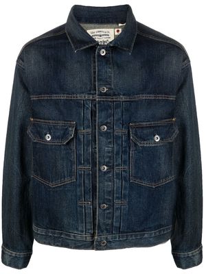 Levi's: Made & Crafted buttoned denim jacket - Blue