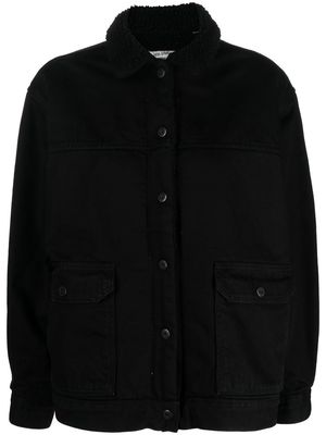 Levi's: Made & Crafted shearling-collar denim jacket - Black