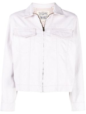 Levi's: Made & Crafted zipped-up denim jacket - White