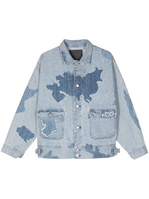Levi's patchwork-design denim jacket - Blue