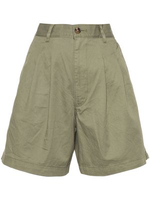 Levi's pleat-detail twill shorts - Green