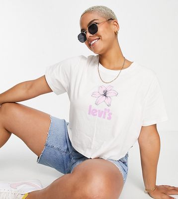 Levi's Plus cropped jordie T-shirt in white