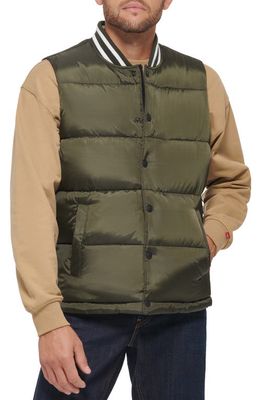 levi's Puffer Vest in Olive