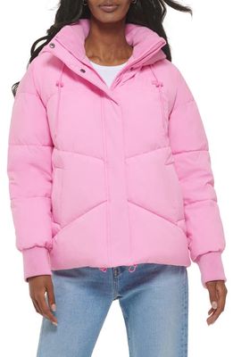 levi's Quilted Puffer Jacket in Baby Pink