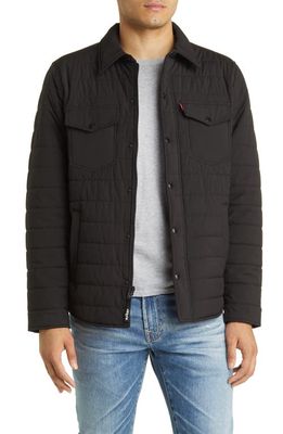 levi's Quilted Shacket in Navy