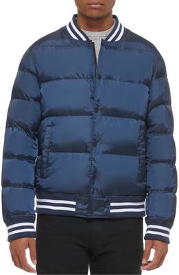 levi's Quilted Varsity Bomber Jacket in Navy