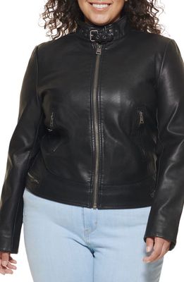 levi's Racer Faux Leather Jacket in Black