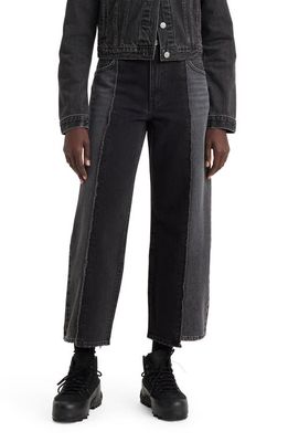 levi's Recrafted Crop Baggy Wide Leg Dad Jeans in In The Fifth Dimension