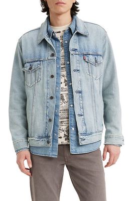 levi's Relaxed Fit Denim Trucker Jacket in Huron Waves