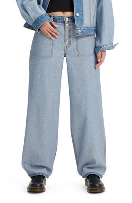 levi's Reversible Baggy Dad Jeans in Soft As Butter Mid No Dp