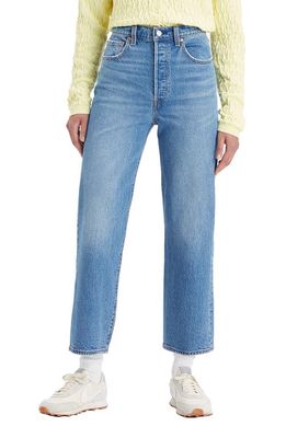 levi's Ribcage High Waist Ankle Straight Leg Jeans in Dance Around