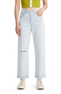 levi's Ribcage Ripped High Waist Ankle Straight Leg Jeans in Release Me