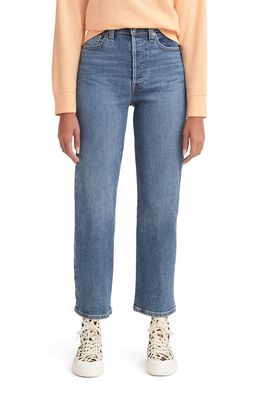 levi's Ribcage Straight Ankle Jeans in Summer Slide