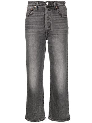 Levi's Ribcage straight-leg cropped jeans - Grey