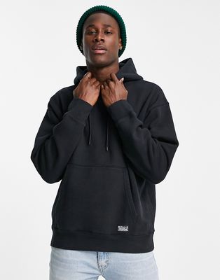 Levi's Skateboarding kangaroo pocket relaxed fit hoodie in anthracite night black