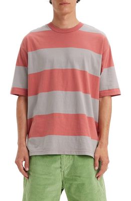 levi's Skateboarding Stripe Boxy T-Shirt in Everyday Now Mauve Grey