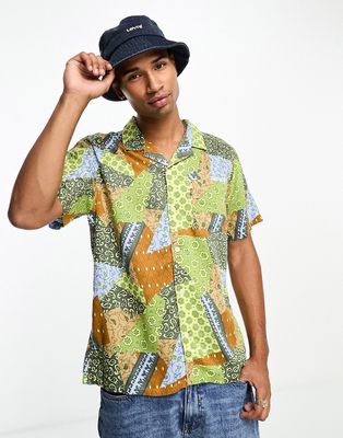 Levi's sunset camp shirt in pattern bandana print-Multi