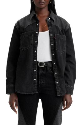 levi's Teodora Western Snap-Up Denim Shirt in Off To The Ranch