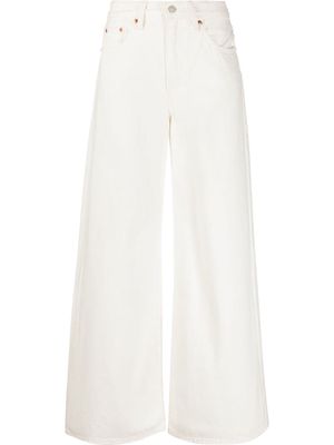 Levi's wide-leg denim jeans - White