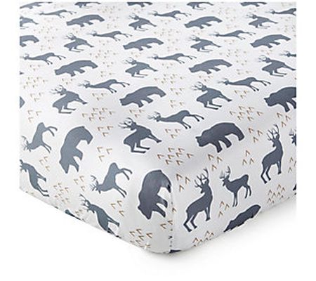 Levtex Baby Logan Bear and Deer Crib Fitted She et