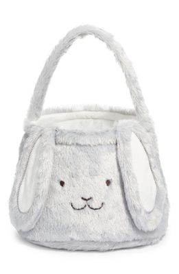 Levtex Plush Bunny Easter Basket in Grey