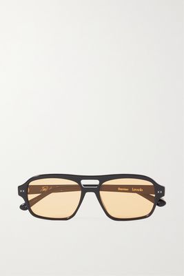 Lexxola - Damien Aviator-style Acetate Sunglasses - Black