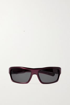 Lexxola - Neo D-frame Acetate Sunglasses - Red