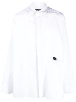 LGN LOUIS GABRIEL NOUCHI cut-out detailing cotton shirt - White