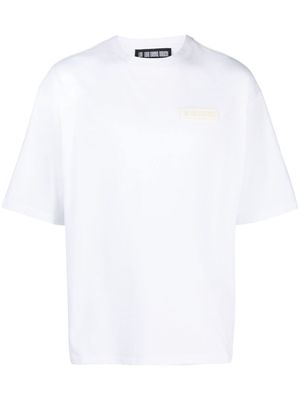 LGN LOUIS GABRIEL NOUCHI logo-patch crew-neck T-shirt - White