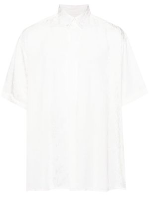 LGN LOUIS GABRIEL NOUCHI patterned-jacquard shirt - White