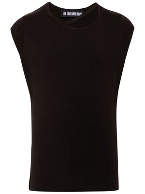 LGN LOUIS GABRIEL NOUCHI round-neck sleeveless T-shirt - Brown