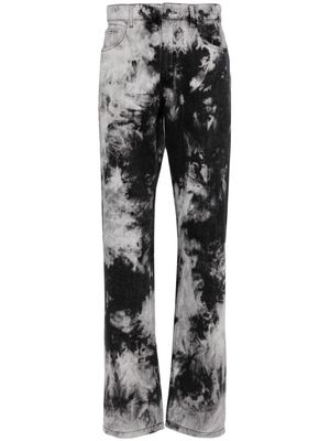 LGN LOUIS GABRIEL NOUCHI tie-dye straight jeans - Grey