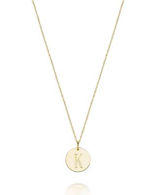 Lia 14K Gold Initial Pendant Necklace