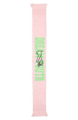 Liberal Youth Ministry Gender Inclusive Jacquard Knit Scarf in Pink