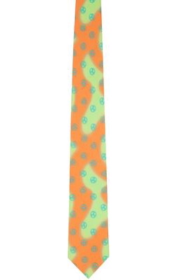 Liberal Youth Ministry Green & Orange Football Tie