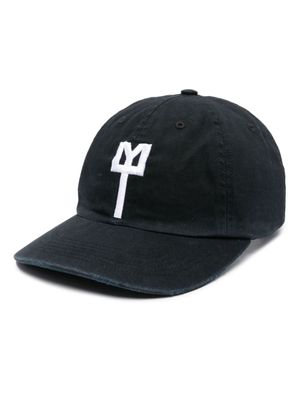 Liberal Youth Ministry logo-embroidered canvas cap - Black
