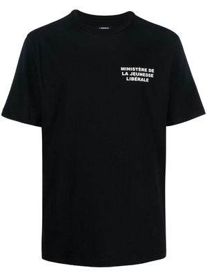 Liberal Youth Ministry logo-print short-sleeve T-shirt - 1 BLACK