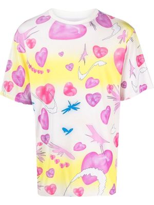 Liberal Youth Ministry Velvet-Hearts short-sleeve T-Shirt - Pink