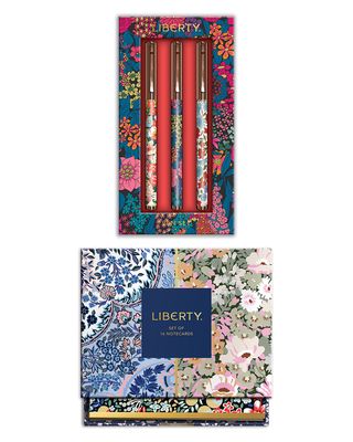 Liberty London Floral Notecards & Pens Set