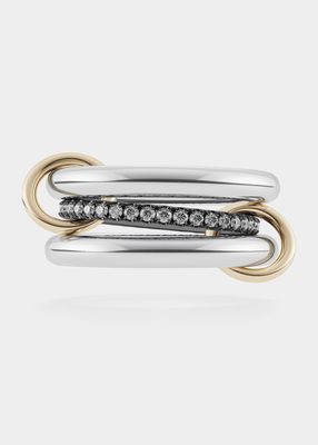 Libra Gris Diamond Ring in Gold and Silver