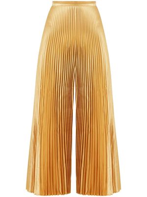 L'IDÉE Bisous pleated trousers - Gold