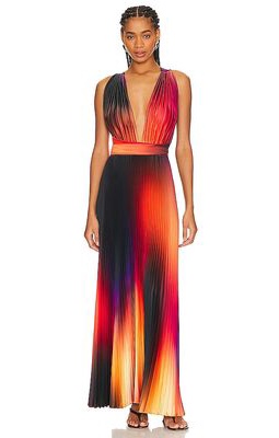 L'IDEE Moderniste Gown in Orange