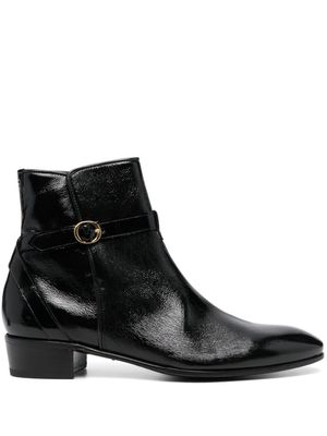 Lidfort 35mm patent leather ankle boots - Black