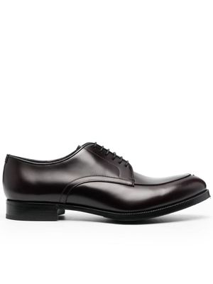 Lidfort lace-up leather Derby shoes - Brown