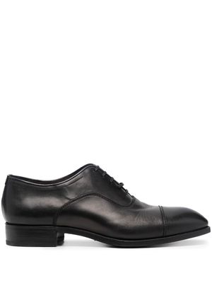 Lidfort leather almond-toe oxford shoes - Black